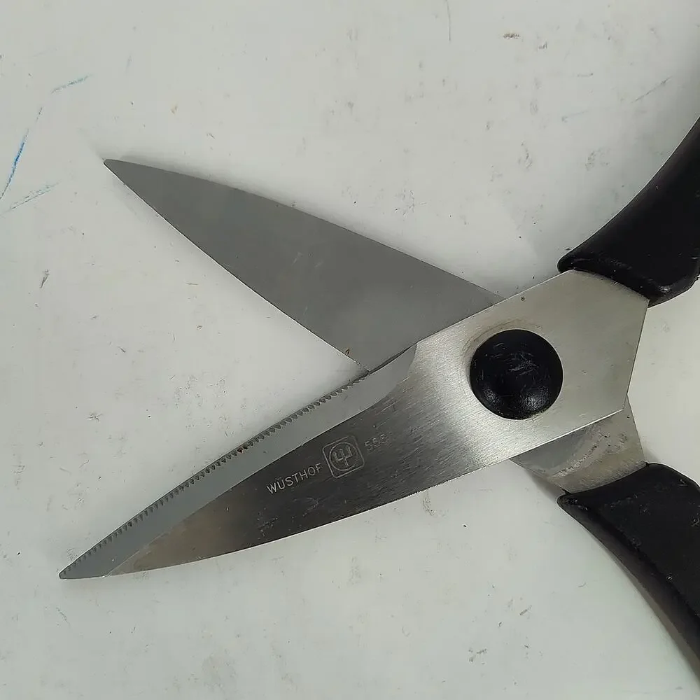 Wusthof Kitchen Shears Scissors 5558 Germany Take Apart Nut Cracker Black